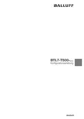 Balluff BTL7-T500 Serie Konfigurationsanleitung
