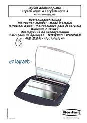 Renfert lay:art crystal aqua xl Bedienungsanleitung