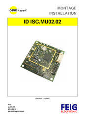 Feig Electronic OBID i-scan D ISC.MU02.02 Installation