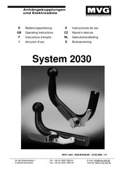 Mvg 2030-M Bedienungsanleitung