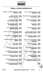 Krause 1101 Serie Benutzerhandbuch