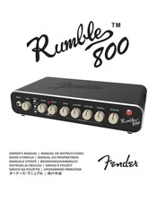 Fender Rumble 800HD Bedienungsanleitung