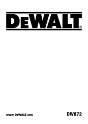 Dewalt DW872-QS Anweisungen