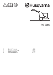 Husqvarna PG 830S Betriebsanleitung