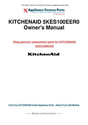 Kitchenaid ARTISAN 5KES100EER0 Leitfaden Für Optimale Ergebnisse