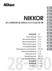 Nikon AF-S VR 28-300mm f/3.5-5.6GED Handbuch