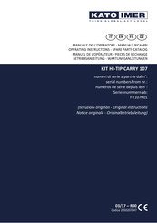 Kato KIT HI-TIP CARRY 107 Bedienungsanleitung