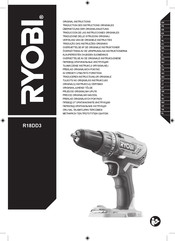 Ryobi R18DD3 Originalanweisungen