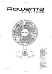Rowenta ZENITUDE Gebrauchsanweisung