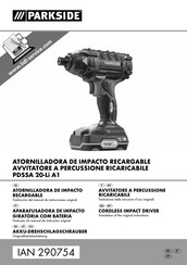 Parkside PDSSA 20-Li A1 Bersetzung Der Originalbetriebsanleitung