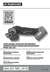 Parkside PWSA 20-Li B3 Bersetzung Der Originalbetriebsanleitung