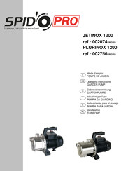 Spido JETINOX 1200 Bedienungsanleitung