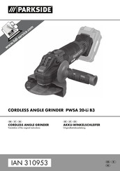 Parkside PWSA 20-Li B3 Originalanweisungen