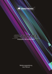 Omnitronic EP-220NET Benutzerhandbuch