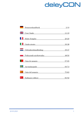 Deleycon MK1229 Benutzerhandbuch