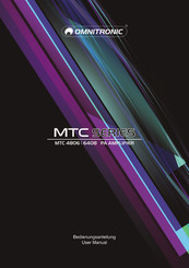 Omnitronic MTC Serie Benutzerhandbuch
