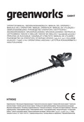 Greenworks G48HT Betriebsanleitung