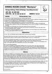 Inter Link Sas Montana 30200840 Montageanleitung