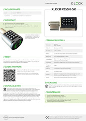 Xlock PZ55N-SK Produktdatenblatt