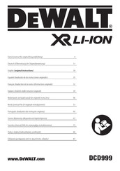 DeWalt DCD999 Bersetzung Der Originalanweisungen