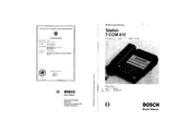 Bosch T-COM 612 Bedienungsanleitung