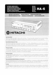 Hitachi HA-6 Bedienungsanleitung