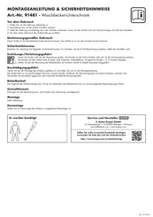 Kesper 91481 Montageanleitung & Sicherheitshinweise
