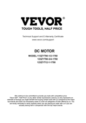 Vevor 113ZYT90-1-1750 Originalbetriebsanleitung