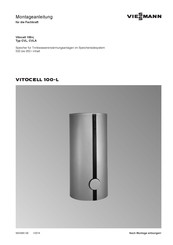 Viessmann Vitocell 100-L Montageanleitung Für Die Fachkraft
