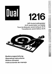 Dual 1216 Bedienungsanleitung