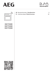 AEG BSE778380B Benutzerinformation