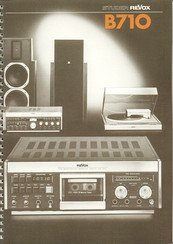 STUDER REVOX b710 Bedienungsanleitung