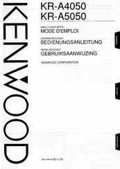 Kenwood KR-A4050 Bedienungsanleitung
