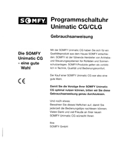 Somfy Unimatic CG Gebrauchsanweisung