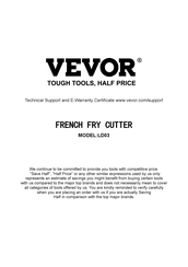 Vevor LD03 Handbuch