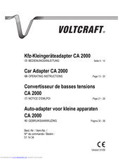 Voltcraft CA 2000 Bedienungsanleitung