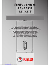 Riello Family Condens 2.5 - 3.5 KIS Installations- Und Benutzerhandbuch