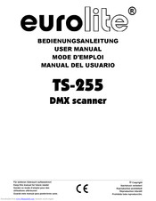Eurolite TS-255 DMX scanner Benutzerhandbuch