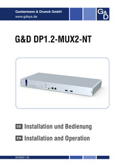 G&D DP1.2-MUX2-NT Installation Und Betrieb