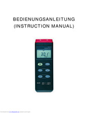 Dostmann Electronic TC 301 Bedienungsanleitung