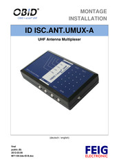 Feig electronic OBID ID ISC.ANT.UMUX-A Handbücher | ManualsLib
