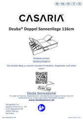 Casaria Deuba 992855 Anweisungen