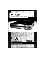 Peavey Architectural Acoustics IA 400 Bedienungsanleitung