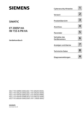 Siemens SIMATIC  ET 200SP HA Gerätehandbuch