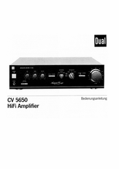 Dual CV 5650 Bedienungsanleitung