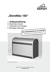 Biohort StoreMax 160 Aufbauanleitung