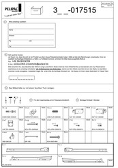 Pelipal 3 017515 Serie Bedienungsanleitung