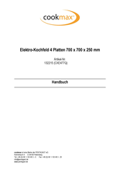 PENTAGAST cookmax CXE6FA98Q Bedienungsanleitung
