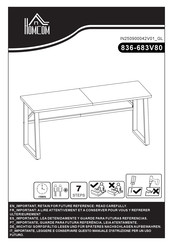Aosom HOMCOM 836-683V80 Bedienungsanleitung