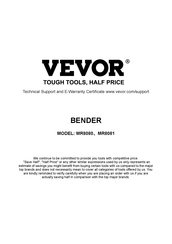 Vevor MR8080 Handbuch